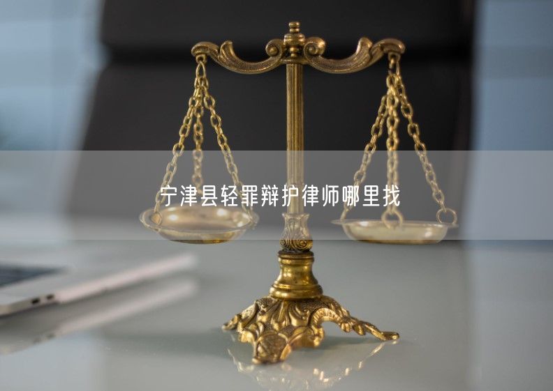 宁津县轻罪辩护律师哪里找