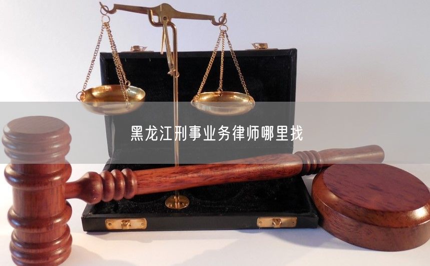 黑龙江刑事业务律师哪里找