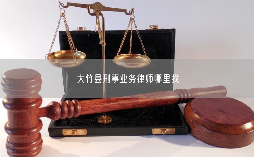 大竹县刑事业务律师哪里找