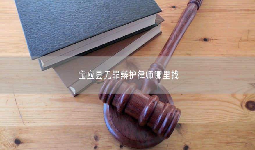 宝应县无罪辩护律师哪里找