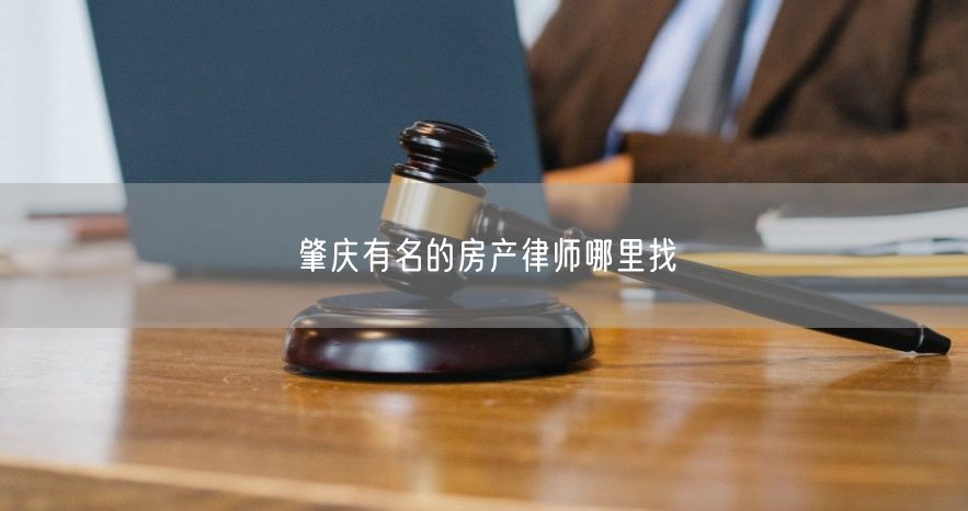 肇庆有名的房产律师哪里找