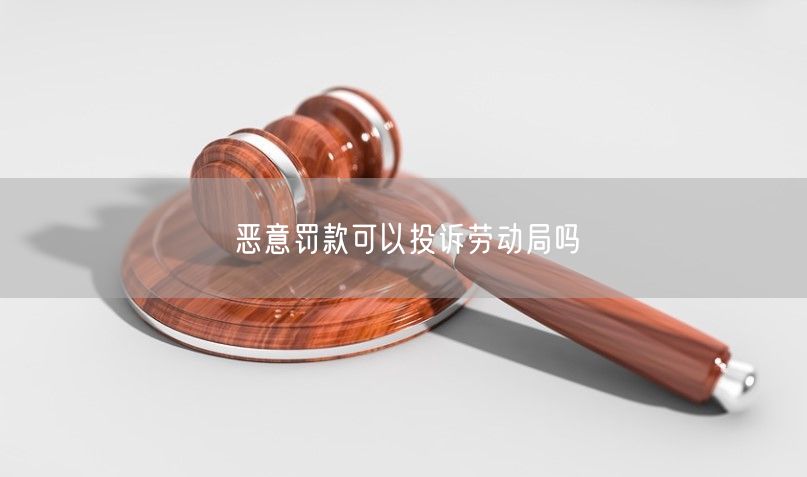 恶意罚款可以投诉劳动局吗