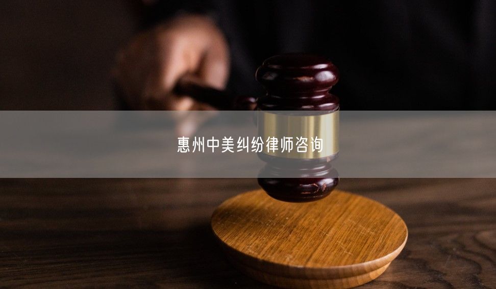 惠州中美纠纷律师咨询